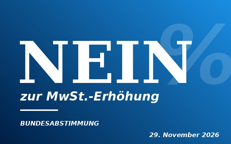 NEIN zur MwSt.-Erhöhung