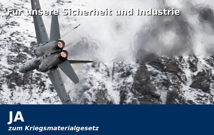JA zum Kriegsmaterialgesetz